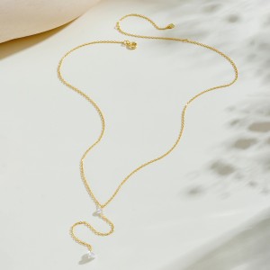 925 Sterling Silver Heart Y-Lariat Tassel Necklace 80200550