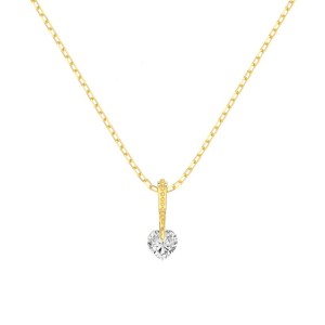 925 Sterling Silver Floating Heart Pendant Necklace 80200560