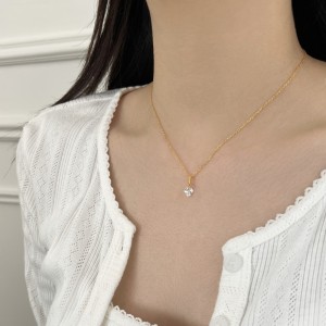 925 Sterling Silver Floating Heart Pendant Necklace 80200560