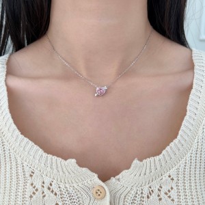 Wholesale 925 Sterling Silver Cupid Arrow Heart Necklace 80200561