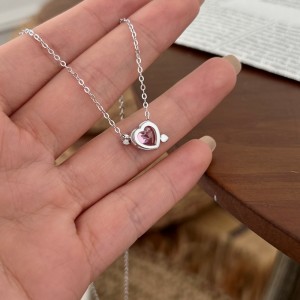 Wholesale 925 Sterling Silver Cupid Arrow Heart Necklace 80200561