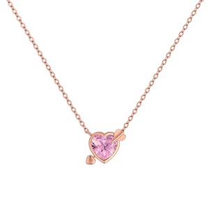 Wholesale 925 Sterling Silver Cupid Arrow Heart Necklace 80200561