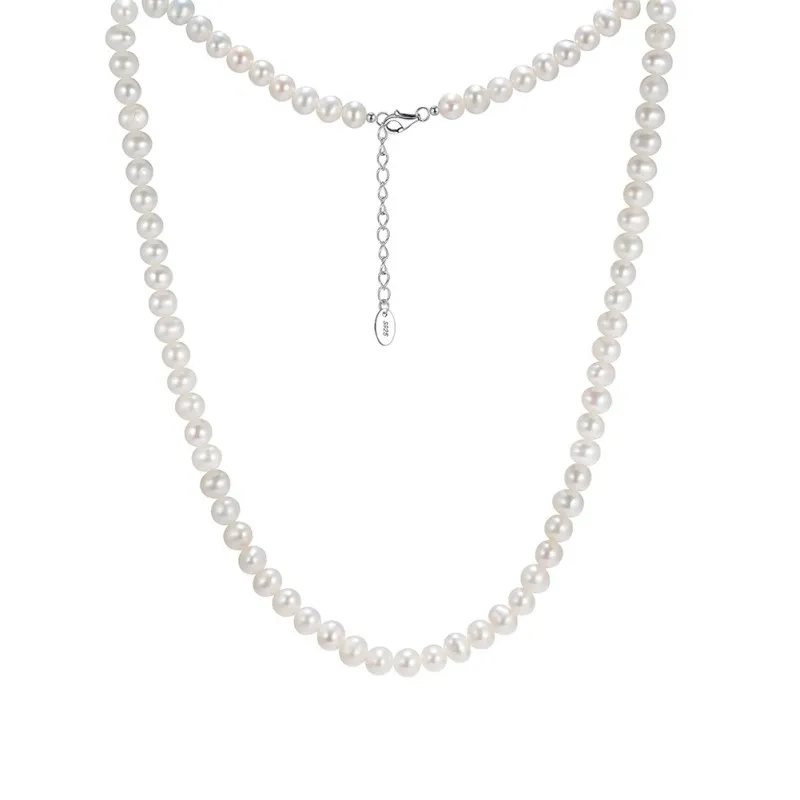 925 Sterling Silver Classic Freshwater Pearl Necklace 80500004