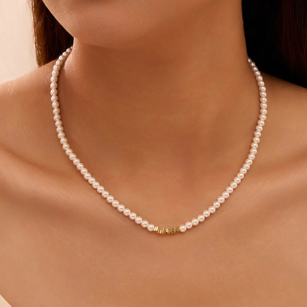 925 Sterling Silver Pearl Textured Nugget Necklace 80500007 - image1
