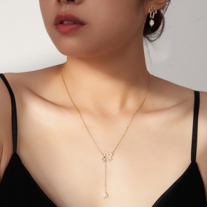 Wholesale 925 Sterling Silver Cross Freshwater Pearl Y Necklace 80500018 Wholesale 925 Sterling Silver Cross Freshwater Pearl Y Necklace 80500018