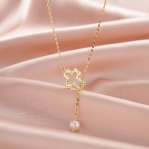 Wholesale 925 Sterling Silver Cross Freshwater Pearl Y Necklace 80500018 Wholesale 925 Sterling Silver Cross Freshwater Pearl Y Necklace 80500018