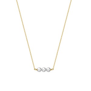 Wholesale 925 Sterling Silver Three Freshwater Pearl Bar Necklace 80500019 Wholesale 925 Sterling Silver Three Freshwater Pearl Bar Necklace 80500019