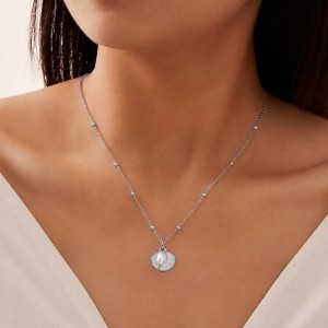 Wholesale 925 Sterling Silver Freshwater Pearl Seashell Pendant Necklace 80500022 Wholesale 925 Sterling Silver Freshwater Pearl Seashell Pendant Necklace 80500022