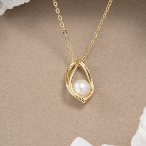 Wholesale 925 Sterling Silver Natural Freshwater Pearl Pendant Necklace 80500038 Wholesale 925 Sterling Silver Natural Freshwater Pearl Pendant Necklace 80500038