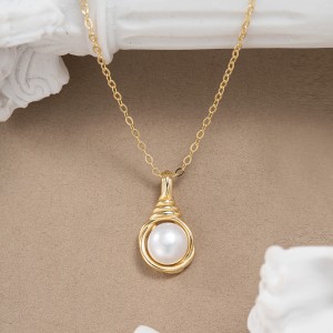 Wholesale 925 Sterling Silver Natural Freshwater Pearl Heart Pendant Necklace 80500041 Wholesale 925 Sterling Silver Natural Freshwater Pearl Heart Pendant Necklace 80500041