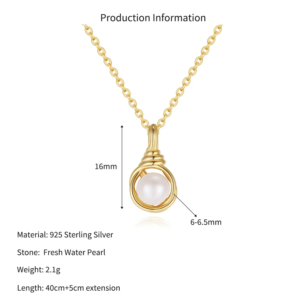 Wholesale 925 Sterling Silver Natural Freshwater Pearl Heart Pendant Necklace 80500041 - image2