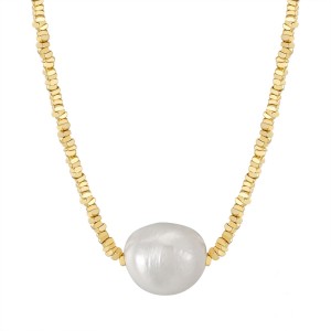 Wholesale 925 Sterling Silver Baroque Freshwater Pearl Nugget Bead Necklace 80500043 Wholesale 925 Sterling Silver Baroque Freshwater Pearl Nugget Bead Necklace 80500043