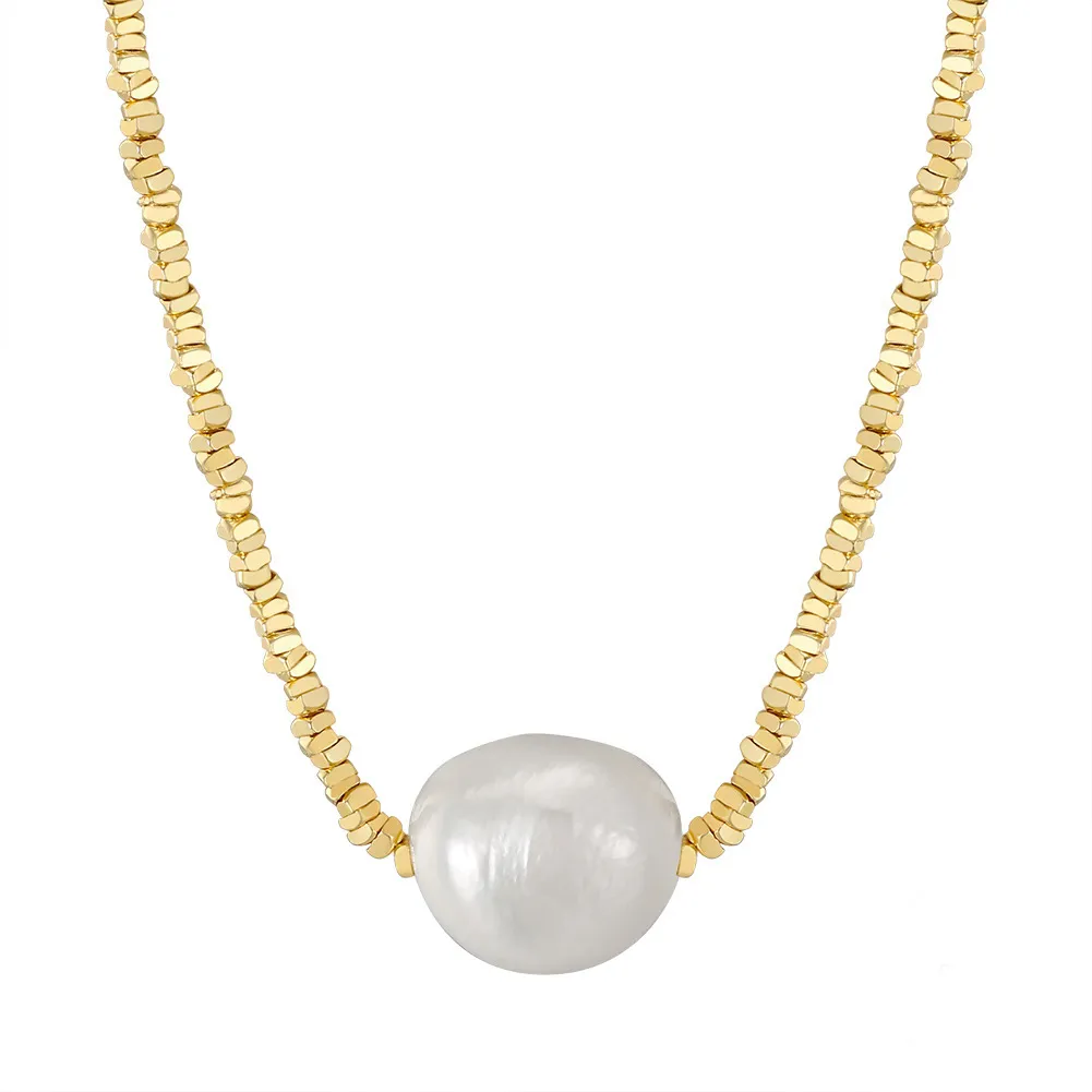 Wholesale 925 Sterling Silver Baroque Freshwater Pearl Nugget Bead Necklace 80500043 Wholesale 925 Sterling Silver Baroque Freshwater Pearl Nugget Bead Necklace 80500043