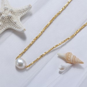 Wholesale 925 Sterling Silver Baroque Freshwater Pearl Nugget Bead Necklace 80500043 Wholesale 925 Sterling Silver Baroque Freshwater Pearl Nugget Bead Necklace 80500043