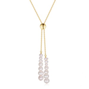 Wholesale 925 Sterling Silver Adjustable Baroque Freshwater Pearl Tassel Necklace 80500044 Wholesale 925 Sterling Silver Adjustable Baroque Freshwater Pearl Tassel Necklace 80500044