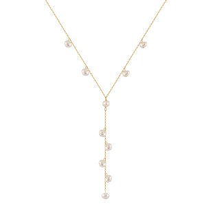Wholesale 925 Sterling Silver Baroque Freshwater Pearl Lariat Necklace 80500048 Wholesale 925 Sterling Silver Baroque Freshwater Pearl Lariat Necklace 80500048