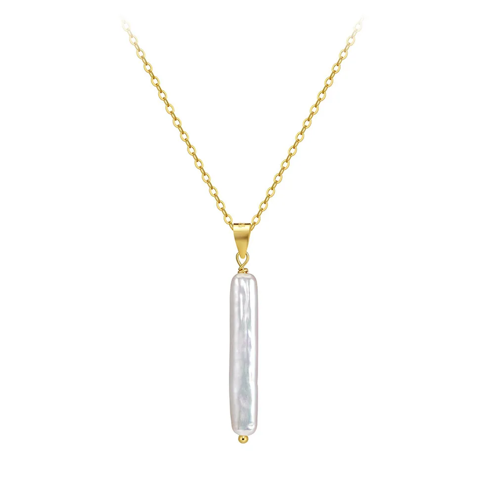 Wholesale 925 Sterling Silver Baroque Freshwater Pearl Pendant Necklace 80500053 Wholesale 925 Sterling Silver Baroque Freshwater Pearl Pendant Necklace 80500053
