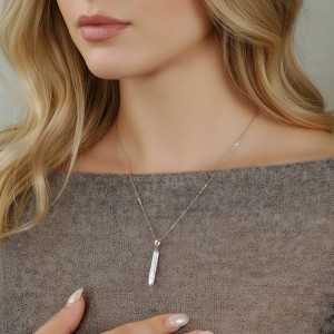 Wholesale 925 Sterling Silver Baroque Freshwater Pearl Pendant Necklace 80500053 Wholesale 925 Sterling Silver Baroque Freshwater Pearl Pendant Necklace 80500053