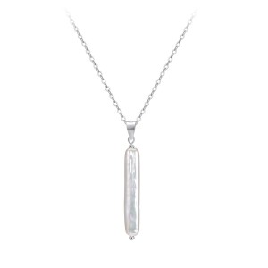 Wholesale 925 Sterling Silver Baroque Freshwater Pearl Pendant Necklace 80500053 Wholesale 925 Sterling Silver Baroque Freshwater Pearl Pendant Necklace 80500053
