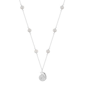 Wholesale 925 Sterling Silver Freshwater Pearl Seashell Pendant Necklace 80500054 Wholesale 925 Sterling Silver Freshwater Pearl Seashell Pendant Necklace 80500054