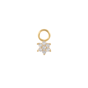 Silver Cubic Zirconia Flower Pendant 90100001