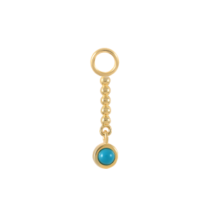 Silver Turquoise Tassel Pendant 90100010