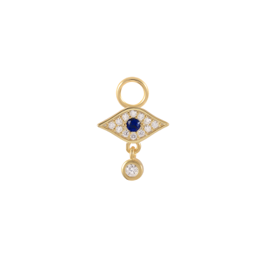 Silver Cubic Zirconia Evil Eye Pendant 90100018