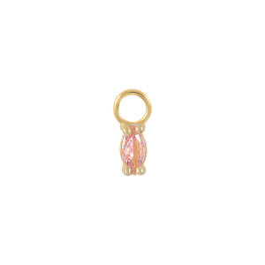 Silver Pink Cubic Zirconia Pendant 90100032
