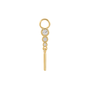 Silver Cubic Zirconia Tassel Pendant 90100041