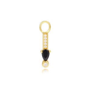 925 Sterling Silver Zirconia Earring Pendant 90100051