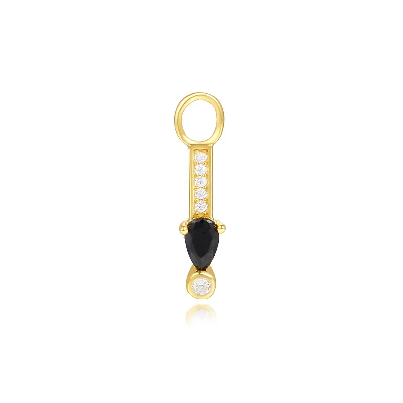 925 Sterling Silver Zirconia Earring Pendant 90100051