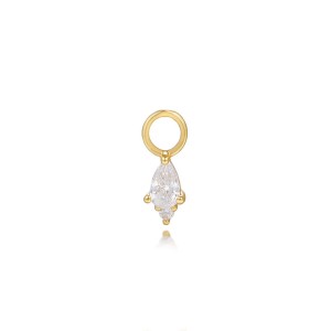 925 Sterling Silver Zirconia Earring Pendant 90100052