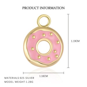 925 Sterling Silver Cute Earring Pendant 90100055