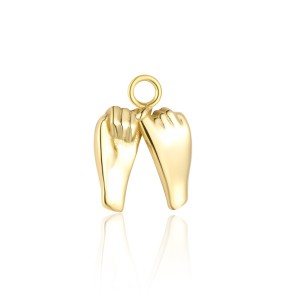 925 Sterling Silver Cute Earring Pendant 90100055