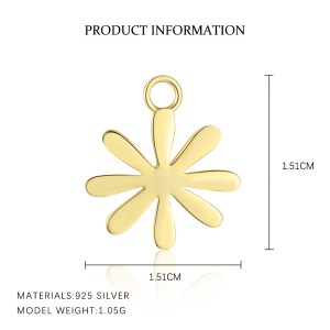 925 Sterling Silver Sweet Earring Pendant 90100056