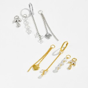 Wholesale 925 Sterling Silver Cubic Zirconia Tassel Dangle Charm 90100058 Wholesale 925 Sterling Silver Cubic Zirconia Tassel Dangle Charm 90100058