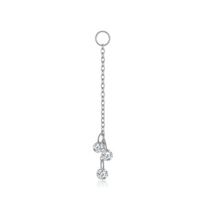 Wholesale 925 Sterling Silver Cubic Zirconia Tassel Dangle Charm 90100058 Wholesale 925 Sterling Silver Cubic Zirconia Tassel Dangle Charm 90100058