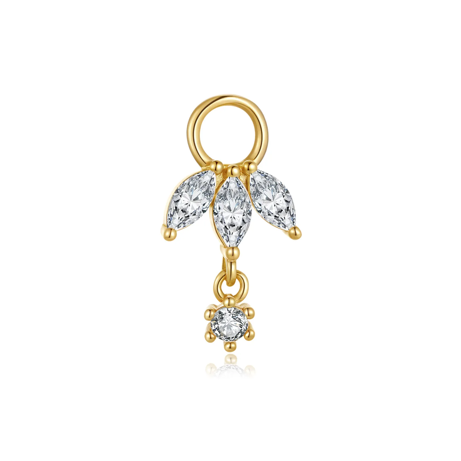 Wholesale 925 Sterling Silver Marquise CZ Eye Dangle Charm 90100060 Wholesale 925 Sterling Silver Marquise CZ Eye Dangle Charm 90100060