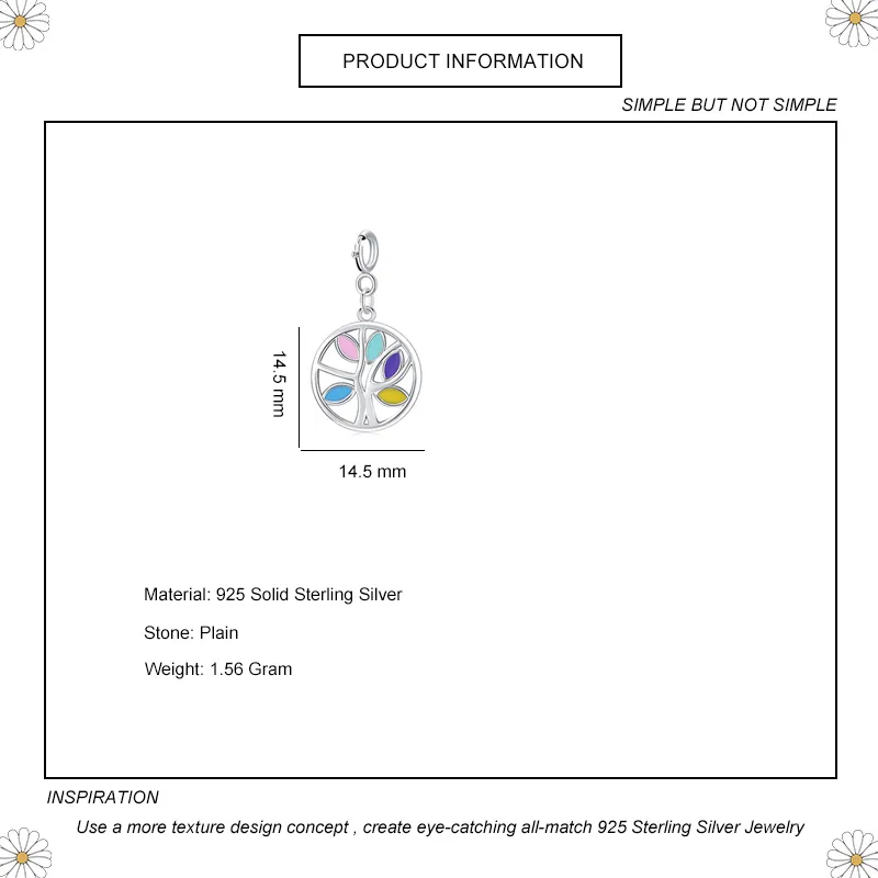 925 Sterling Silver Tree Pendant 90200027 - image1