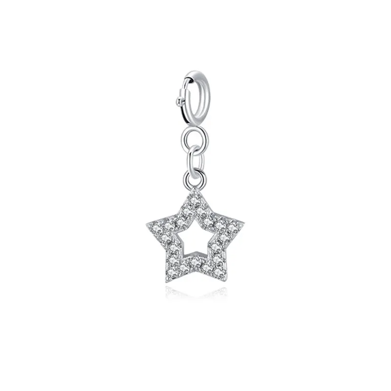 Kids 925 Sterling Silver CZ Star Pendant 90200034