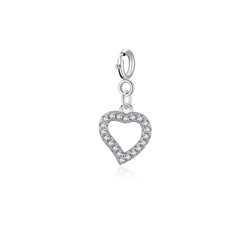 Kids 925 Sterling Silver CZ Heart Pendant 90200036