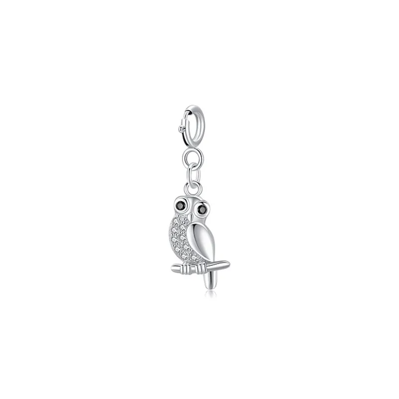 Kids 925 Sterling Silver CZ Owl Pendant 90200039