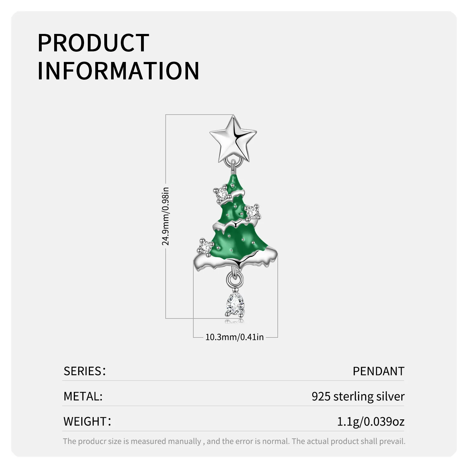 Christmas Tree Charms Pendants 90200045 - image1