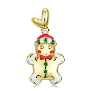 Sterling Silver Gingerbread Man Pendants 90200049