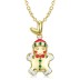 Sterling Silver Gingerbread Man Pendants 90200049