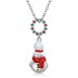 Sterling Silver Zirconia Snowman Pendants 90200050