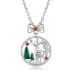 Sterling Silver Zirconia Christmas Pendants 90200052