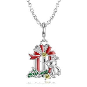 Sterling Silver Jingle Bell Bear Charms Pendants 90200055