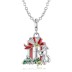 Sterling Silver Jingle Bell Bear Charms Pendants 90200055