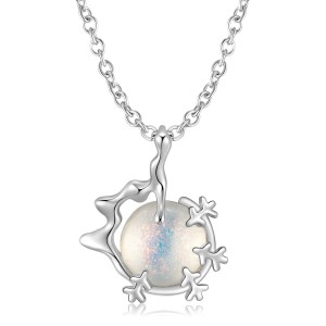 Sterling Silver Crystal Christmas Snowball Pendants 90200060